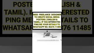 Wanted freelance designer to create posters for social media [upl. by Studner]