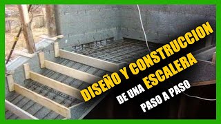 Como DISEÑAR Y CONSTRUIR una ESCALERA paso a paso PASOS y CONTRAPASOS [upl. by Drusie]