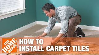 How to Install Carpet Tiles  The Home Depot [upl. by Chadd]