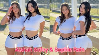 Aishah Sofey amp Sophie Rain Tiktok Recopilación [upl. by Enneire]