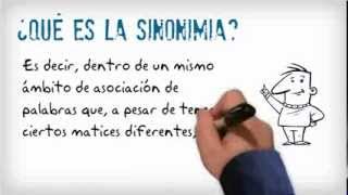 ¿Qué es la sinonimia [upl. by Liebowitz]