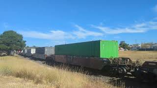 6MP4 PN Linfox Express 1 intermodal 1710 8324 Stawell [upl. by Asaert]