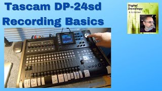 Tascam DP24sd Recording Basics set up Mixdown Mastering and File Export [upl. by Atnahs]