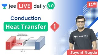 JEE Heat Transfer L1  Conduction  Unacademy JEE  JEE Physics  Jayant Nagda [upl. by Rowan]