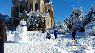 Bariloche  Invierno 2017  Plaza de la Catedral [upl. by Einnov]