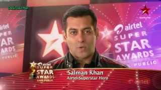 Salman Khan won Airtel Superstar Hero Award at Airtel Super Star Awardsbipin collection [upl. by Barton750]