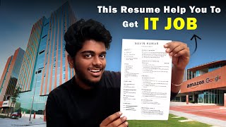 😱Freshers Resume Format  🚀Create your resume in 5min by just Copy and paste resume format in tamil [upl. by Boycie]