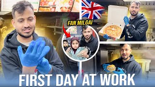 My First Day At Work 👨‍🍳🍕 Pehle Din He Bahoot Se Fans Melne Aa Gaye 🥰🇬🇧 [upl. by Infeld]