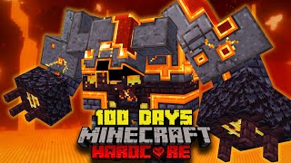 100 Days in the Nightmare Nether in Hardcore Minecraft [upl. by Thomasine]