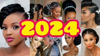 💖🌸 Cute hairstyles for 2024 brides  Hairstyles for black women  Natural hairstyles [upl. by Lorenz]