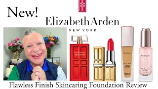 NEW💄ELIZABETH ARDEN FLAWLESS FINISH SKINCARING FOUNDATION REVIEWARDEN STAPLES [upl. by Letsirc]