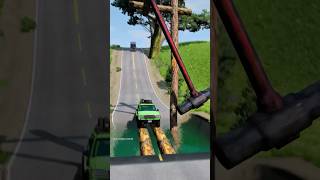 Cars vs giant pit hammer part666 shortvideo beamngdrive shorts car gaming usa [upl. by Clareta]