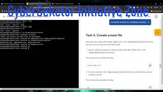 Google Cybersecurity Cert Lab Demonstration Manage Files With Linux Commands [upl. by Lamphere16]