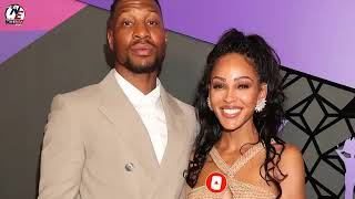 Jonathan Majors Praises Girlfriend Meagan Good During Awards Speech You Carried Me So Many Nights [upl. by Sikram668]