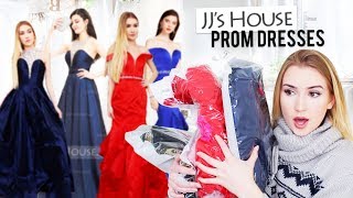 TRYING JJsHOUSE PROM DRESSES [upl. by Lyford729]