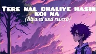 tere nal chaliye hasin koi na  slowed and reverb  lofi  lyrics  song 💫💫 [upl. by Zysk669]