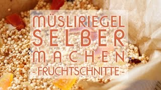 Müsliriegel selber machen  Rezept für Fruchtschnitte mit Quinoa Pops  Talude [upl. by Hawker]