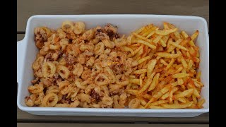 Fried Calamari amp Pommes Frites Pržene Lignje i Pomfrit  Sašina kuhinja [upl. by Atnauq]