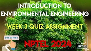 Introduction To Environmental Engineering And Science Fundamental And Sustainability Concepts Week 3 [upl. by Germann]