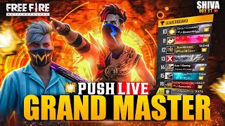 GrandMaster Rank Push Free Fire India Live Telugu  Telugu Gaming Live garenafreefire [upl. by Damahom]