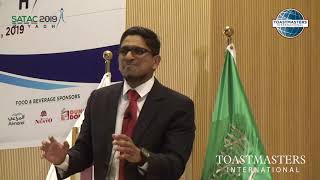 Ansar PC  International Speech Contest  Finalist  SATAC 2019 [upl. by Akehsar549]