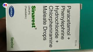 Sinarest Drops  Paracetamol Phenylephrine and Chlorpheniramine Drops  Sinarest Drops Uses Benefits [upl. by Mauve]