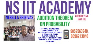 ADDITION THEOREM ON PROBABILITY [upl. by Eignat567]