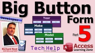 Dynamic Forms with Big Buttons for Data Entry in Microsoft Access Part 5 [upl. by Scopp]