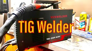 YesWelder TIG 200P ACDC Tig Welder Review  First Welds [upl. by Rowen98]