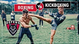 GermanKICKBOXER vs RussianBOXER  MMAStreetfight  DFC [upl. by Annaxor]