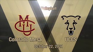 UCCS Sports  Volleyball vs Colorado Mesa [upl. by Junette]