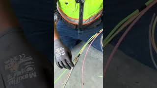 BEST Electrical Wire Installation Pulling Head  NEVER FAILS electrical electrician electricity [upl. by Sudaorb]