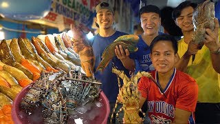 FRESHEST SEAFOOD FEAST INSANE Seafood Meal at Dampa Market Manila Philippines [upl. by Brittnee597]