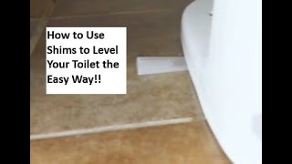 Easy Way to Level Your Rocking Toilet Using Shims [upl. by Timothee]