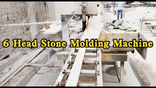 Stone Molding Machine  Processing Marble Crown Molding [upl. by Floris440]