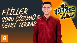 7 Sınıf Fiiller Soru Çözümü ve Genel Tekrar Bu Test Çok Zor  7 Sınıf Türkçe 6 [upl. by Weidar]