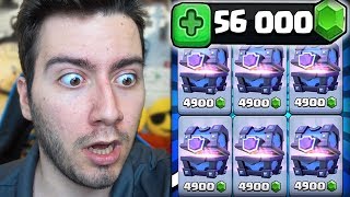 56000 ELMAS İLE EFSANE DESTE Clash Royale [upl. by Toile]