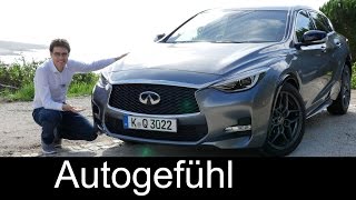 Allnew Infiniti Q30 FULL REVIEW test driven Q30S 20t amp Premium 22d  Autogefühl [upl. by Flavia]