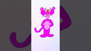 Easy Pink Panther drawing 🎨 pinkpanther cartoon shorts [upl. by Victoir]