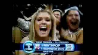 Winthrop Cheerleaders on CBS [upl. by Yllom]