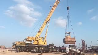 Loading a 12T compactor machine by 50T Crane [upl. by Aramot302]