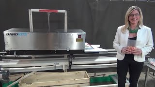 Bandrite Model 6000 Automatic Continuous Motion Band Style Bag Sealer [upl. by Adnertal]