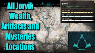 Assassins Creed Valhalla All Jorvik Wealth Artifacts and Mysteries Locations guide [upl. by Nerahs]