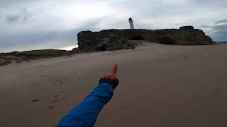 Moray Coast Lossiemouth to Covesea Lighthouse Nov 2020 [upl. by Neeven]