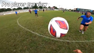 Professional football player team game training eye view [upl. by Palmer178]