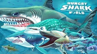 ALL SHARKS  TIPS amp STRATEGIES  Hungry Shark World  GamePlay  HD [upl. by Malet472]