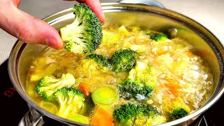 Diese Brokkolisuppe ist so lecker dass ich sie fast jeden Tag mache Gesundes Suppenrezept [upl. by Maxey]