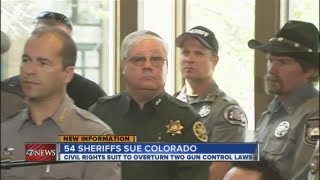 54 Colorado sheriffs suing to block two new state gun control laws [upl. by Ahselaf]