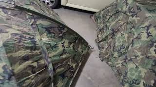 USMC 2 Man Tent vs TCOP Tent Combat One Person SIDEBYSIDE [upl. by Nomyaw]