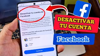 DESACTIVAR una CUENTA de FACEBOOK TEMPORALMENTE 2024 [upl. by Thapa542]